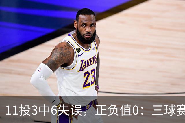 11投3中6失误，正负值0：三球赛后只谈下一场